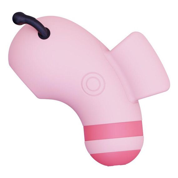 Вакуумный стимулятор с микротоками CuteVibe Beebe Pink, на палец | Зображення 2