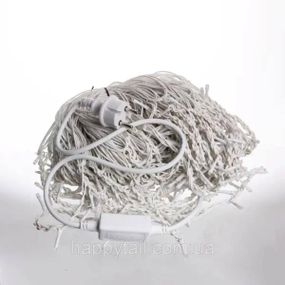 Вулична гірлянда Бахрома 36 м 600 LED білий провід Біле сяйво 36MWW