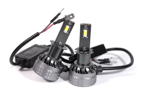 Комплект светодиодных ламп TBS Design T8 PRO H3 12-24V 110W Pk22s 11000lm 6000K | Зображення 3