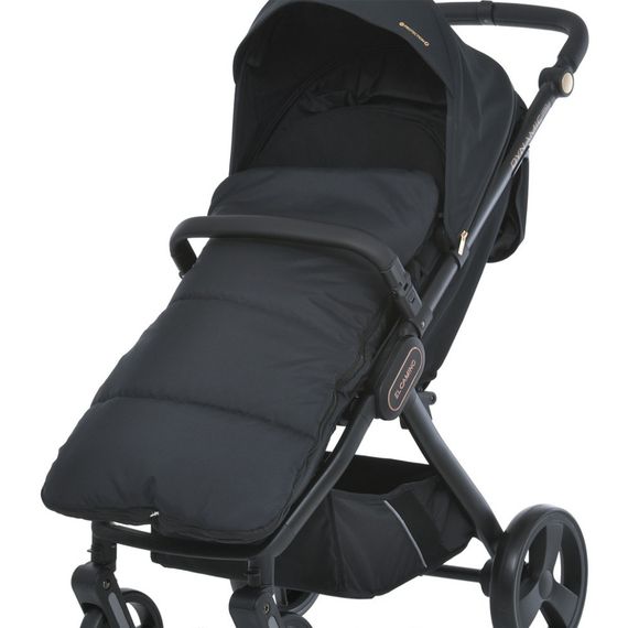 Конверт в коляску ME 1130 Footmuff Basic Black 96 х 43 см, застежки-молнии | Зображення 4