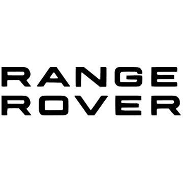 Надпись на капот RANGE ROVER Range Rover Sport  14-22 (L=350mm+L=350mm/H=30mm) черный мат),R LR045916