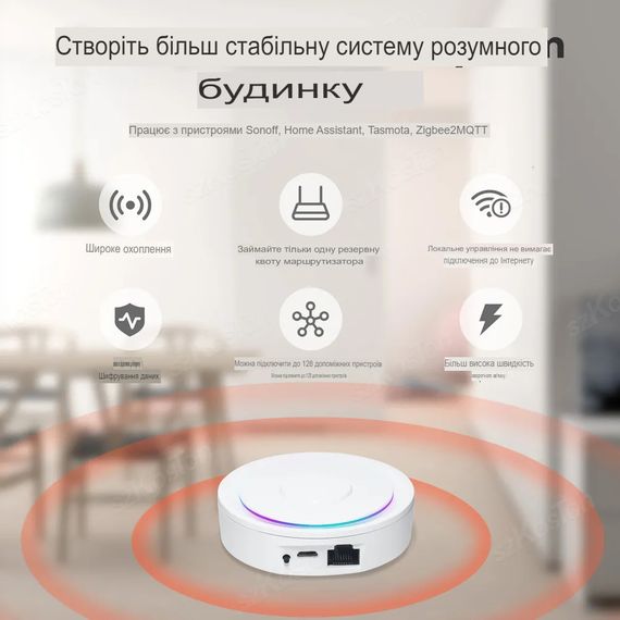 Многорежимный шлюз SV концентратор автоматизации умного дома проводной ( Tuya, Smart Life, ZigBee) (sv3408) | Зображення 7