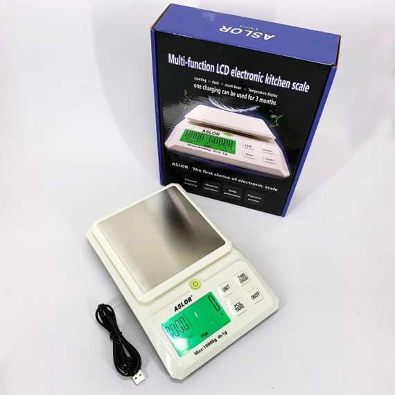 Настольные кухонные весы с подсветкой экрана, Кухонные весы для кондитера Точные AV-24 | Зображення 8