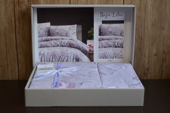Постельное белье First Choice Homesko Ranforse семейный 160 х 220 см Ibiza Lilac | Зображення 1