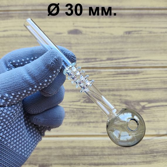 Стеклянная трубка Corrug Oil Black