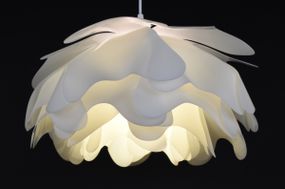 Люстра підвісна на 1 лампочку 27625 Білий 35-130х45х45 см.