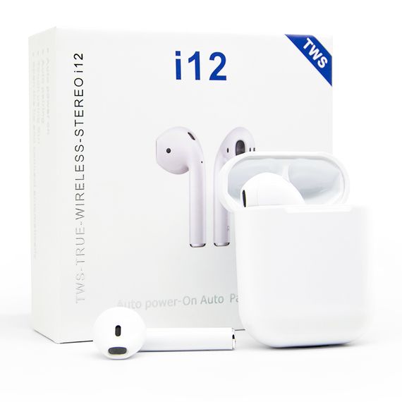 Беспроводные сенсорные наушники i12 TWS