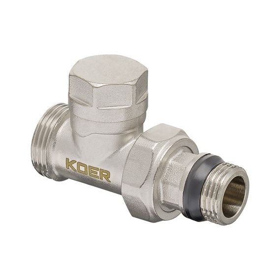 Комплект для підключення радіатора Koer SET-15 - 1/2"x3/4" (прямий) з термоголовкою ЗЗ (KR3180) | Зображення 3