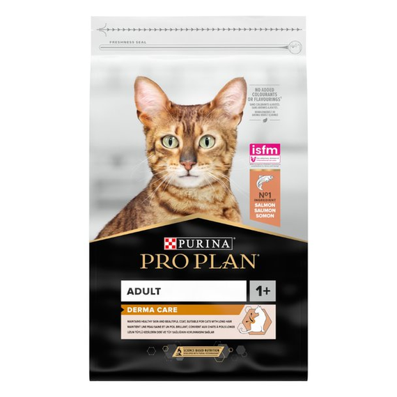 Сухий корм Purina Pro Plan  Adult 1+ Derma Care для дорослих котів з проблемами шкіри та шерсті з лососем 10 кг | Зображення 2
