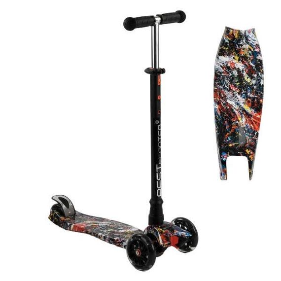 Самокат чотириколісний MAXI Best Scooter Абстракція