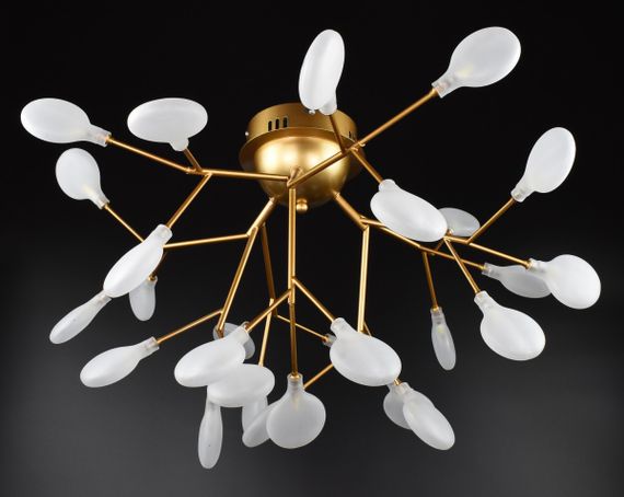 Люстра стельова на 27 лампочок 26953 Золото 40х75х75 см. | Зображення 3