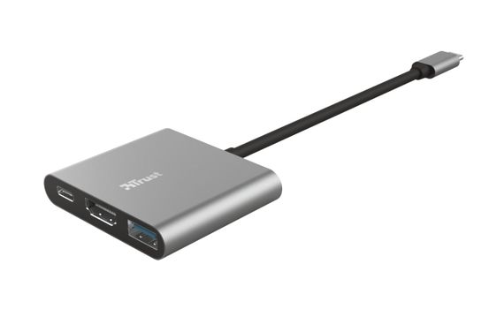 USB-хаб Trust Dalyx 3-in-1 Multiport USB-C Adapter ALUMINIUM (23772_TRUST) | Зображення 3