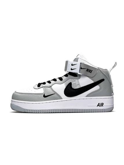 Кросівки чоловічі Air Force Mid Utility White Grey 46 29 см | Зображення 2