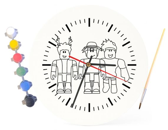 Детский набор для творчества часы раскраска Компьютерная игра 30 см (Г0177) | Зображення 3