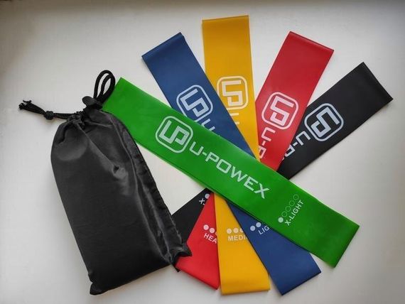 Фітнес гумки для фітнесу U-Powex з 5 стрічок і чохла | Зображення 4