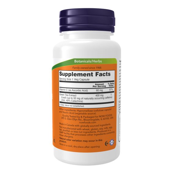 Green Tea Extract 400mg - 100 vcaps | Зображення 1