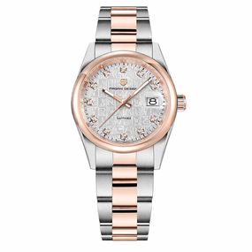 Чоловічий годинник Pagani Design PD-1794M Silver-Rose Gold-White