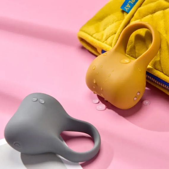 Ерекційне віброкільце Sweet Em Silky Ring з пультом, жовте, 7,6 х 5,7 см sexstyle | Зображення 8