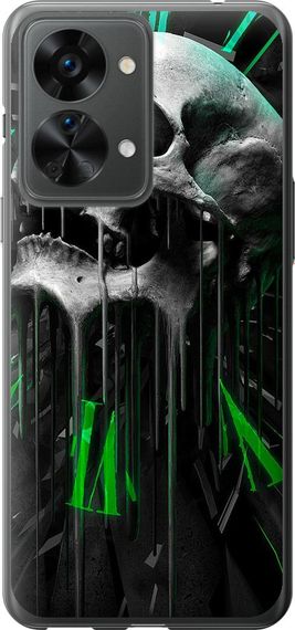 Чехол на OnePlus Nord 2T Череп-часы "4100u-2640-17620"