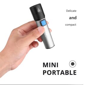 Світлодіодний мікро-ліхтарик USB з кишеньковим форматом 1200 мАг Shustar