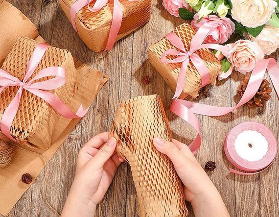 Крафт-бумага PaperPack Honeycomb, рулон - 28 см х 100 м | Зображення 5