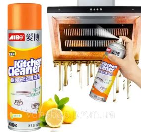 Kitchen Cleaner пенный очиститель от жира грязи давнишних наслоений для кухни ванны вытяжки Китчен клинер