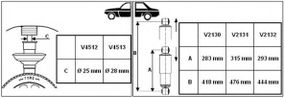 Амортизатор підв. FIAT Ducato задн. VAN-MAGNUM (вир-во Monroe) MONROE V2131 на FIAT DUCATO фургон (250, 290)