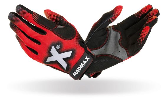 Рукавички для фітнесу MadMax MXG-101 X Gloves Black/Grey/Red XL