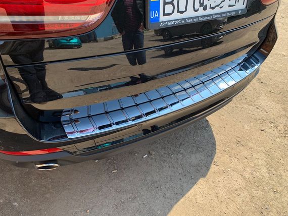 Накладка на задній бампер (OmsaLine) для BMW X5 F-15 2013-2018рр | Зображення 1