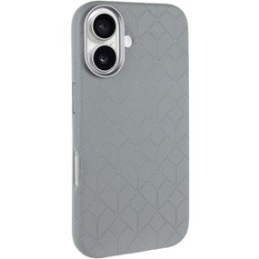 Шкіряний чохол Carved with MagSafe для Apple iPhone 16 (6.1") Grey