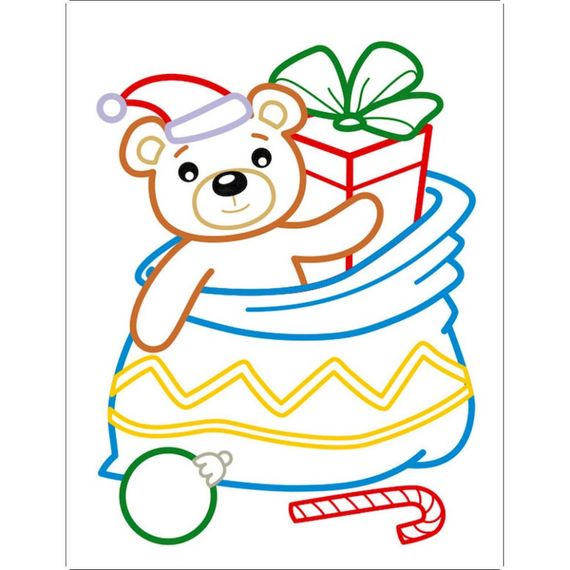 Детская книжка-раскраска "Сладкие праздники" 18713 с цветным контуром | Зображення 2