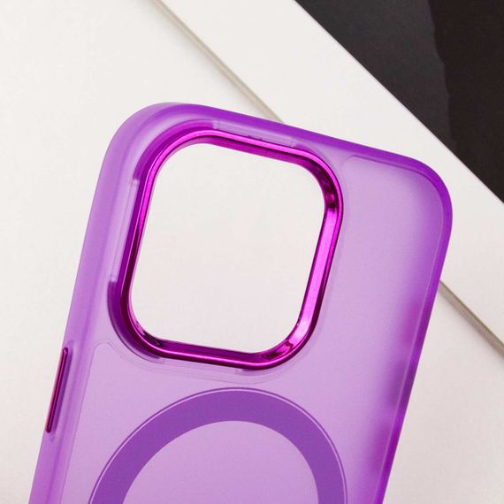 Чехол TPU+PC Lily with MagSafe для Apple iPhone 12 Pro Max (6.7") Purple | Зображення 4