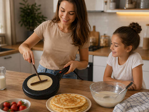 Сковорода для блинов электрическая CREPE MAKER / Антипригарный электрический блин / Погружная электроблинница | Зображення 2