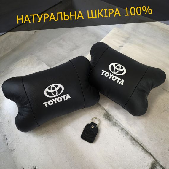 Подушки на подголовник в машину Toyota, Дорожная подушка в автомобиль, Автоподушки RS-889 с логотипом | Зображення 9