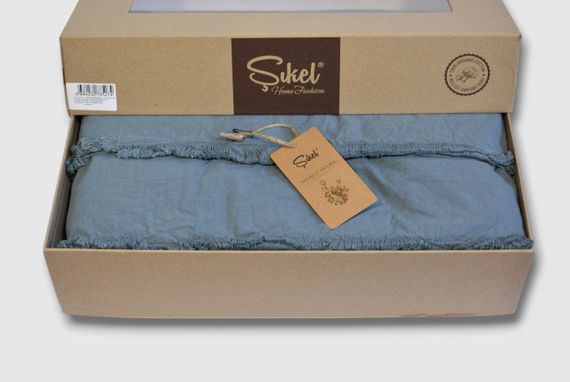 Постільна білизна Sikel Stonewashed Soho Firfirli 200 х 220 см Mavi | Зображення 3