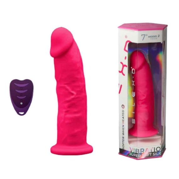 Реалистичный вибратор-массажер для точки G с пультом управления Silexd Model 2 (7") ZM01 розовый sexstyle | Зображення 3