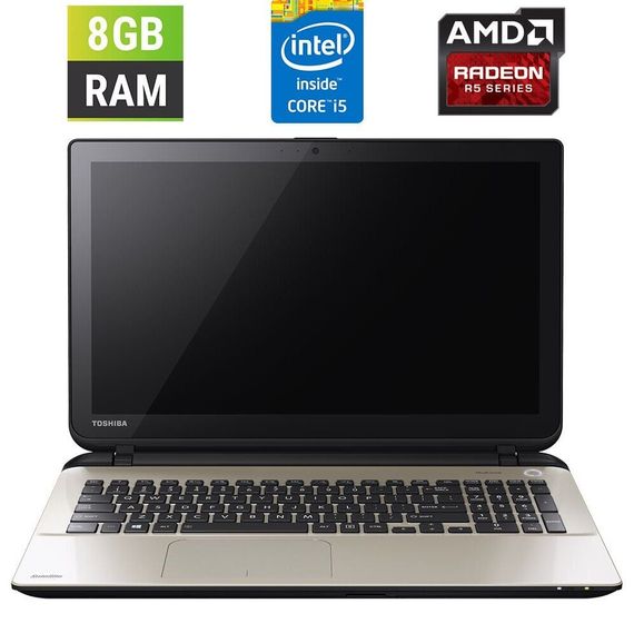 Ноутбук Б-класс Toshiba Satellite L50-B-1DR / 15.6" (1366x768) TN / Intel Core i5-4200U (2 (4) ядра по 1.6 - 2.6 GHz) / 8 GB DDR3 / 128 GB SSD / AMD Radeon R5 M230, 2 GB DDR3, 64-bit / WebCam б/у
