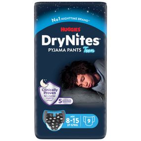 Подгузники Huggies DryNites для мальчиков 8-15 лет 9 шт (5029053527598) - Топ Продаж!
