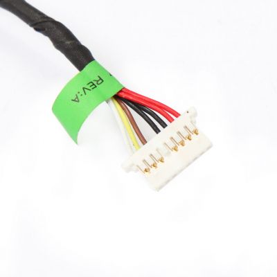 Разъем питания ноутбука с кабелем HP PJ852 (4.5mm x 3.0mm + center pin), 8(7)-pin, 12 см (A49090) | Зображення 1