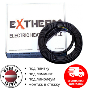 Нагрівальний кабель в стяжку Extherm ETC ECO площа 1,7 м2 від 13,5 м2 до 20,5 м2 (2300 Вт)