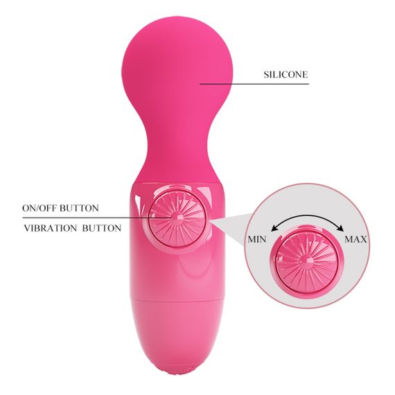 Мини-вибратор Pretty Love Little Cute розовый, 3.8 см sexstyle | Зображення 6