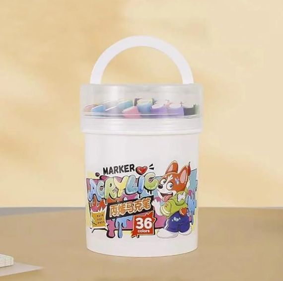 Набор акварельных маркеров 12 шт Water Color Pen 635-12 ∙ Акварельные маркеры Water Color Pen 635-12 | Зображення 1