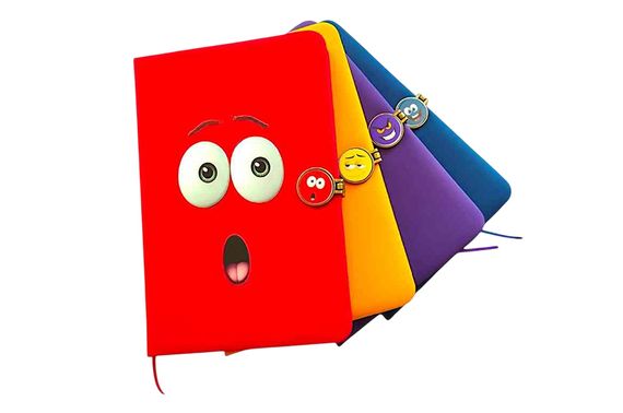 Блокнот на магніті А5 763876ML PU Smiley р.14x21см, 80 арк | Зображення 1
