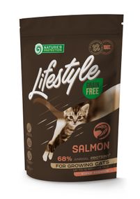 Корм Nature's Protection Lifestyle Grain Free Salmon Kitten сухой с лососем для котят 0.4 кг