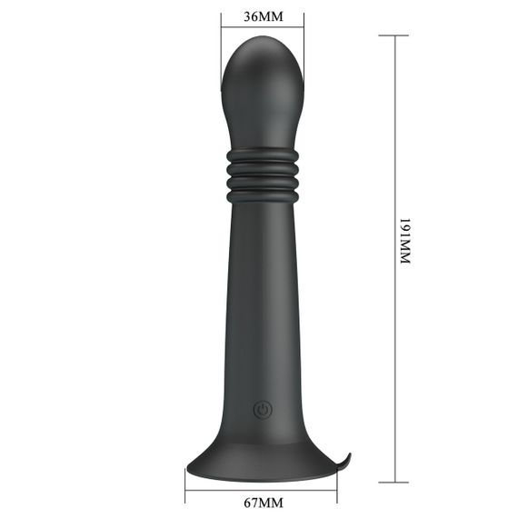 Вібратор на присосці Pretty Love Stellan Thrusting & Rotating Wand Massager – 23 cm Sex Aura | Зображення 3