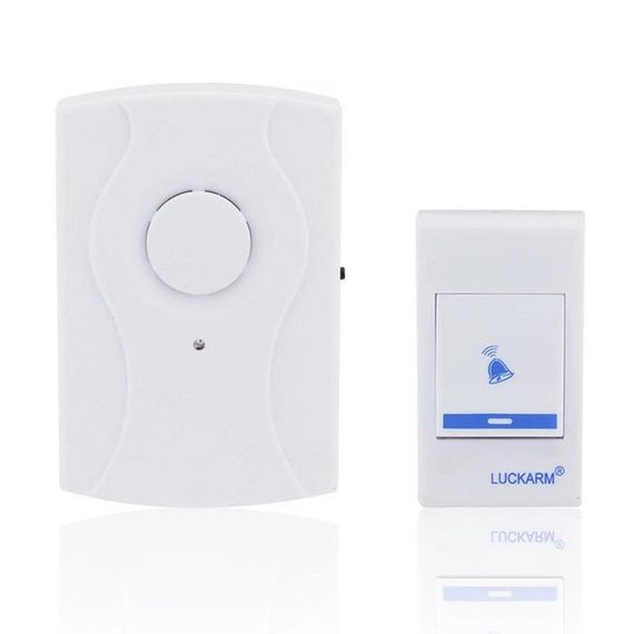 Дверний дзвінок від батарейок Luckarm Intelligent 8203 бездротовий. XE-984 Колір: блакитний