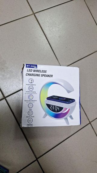 ОЧЕНКА! Настільна смарт-лампа, нічник BT-3401 RGB Rainbow з Bluetooth-колонкою (Плохе паковання 2865) | Зображення 1