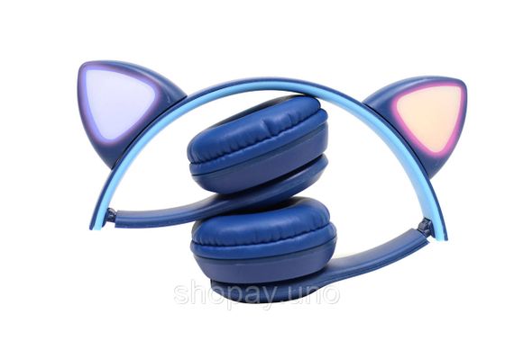Дитячі бездротові Bluetooth навушники Cat Y47 з мікрофоном та котячими вушками, що світяться | Зображення 4
