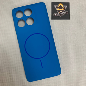 Чохол Motorola Edge 60 Pro MagSafe SoftTouch М'який Протиударний Синій