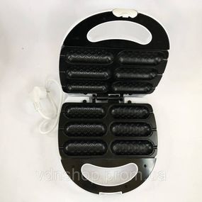 Вафельниця для пишних вафель Domotec, Вафлі домашні у вафельниці електричній, Міні вафельниця AD-17